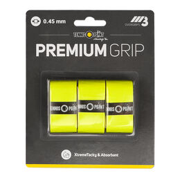 Tennis-Point Premium Grip gelb 3er